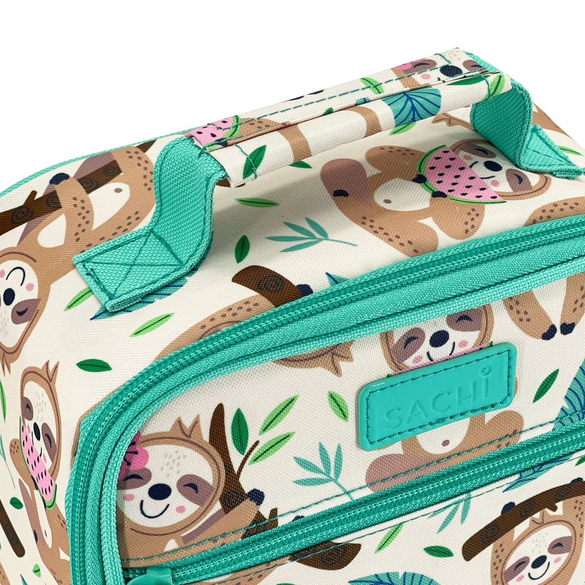 Sachi Insulated Lunch Bag & Bottle Bundle - Sleepy Sloths - BentoBliss