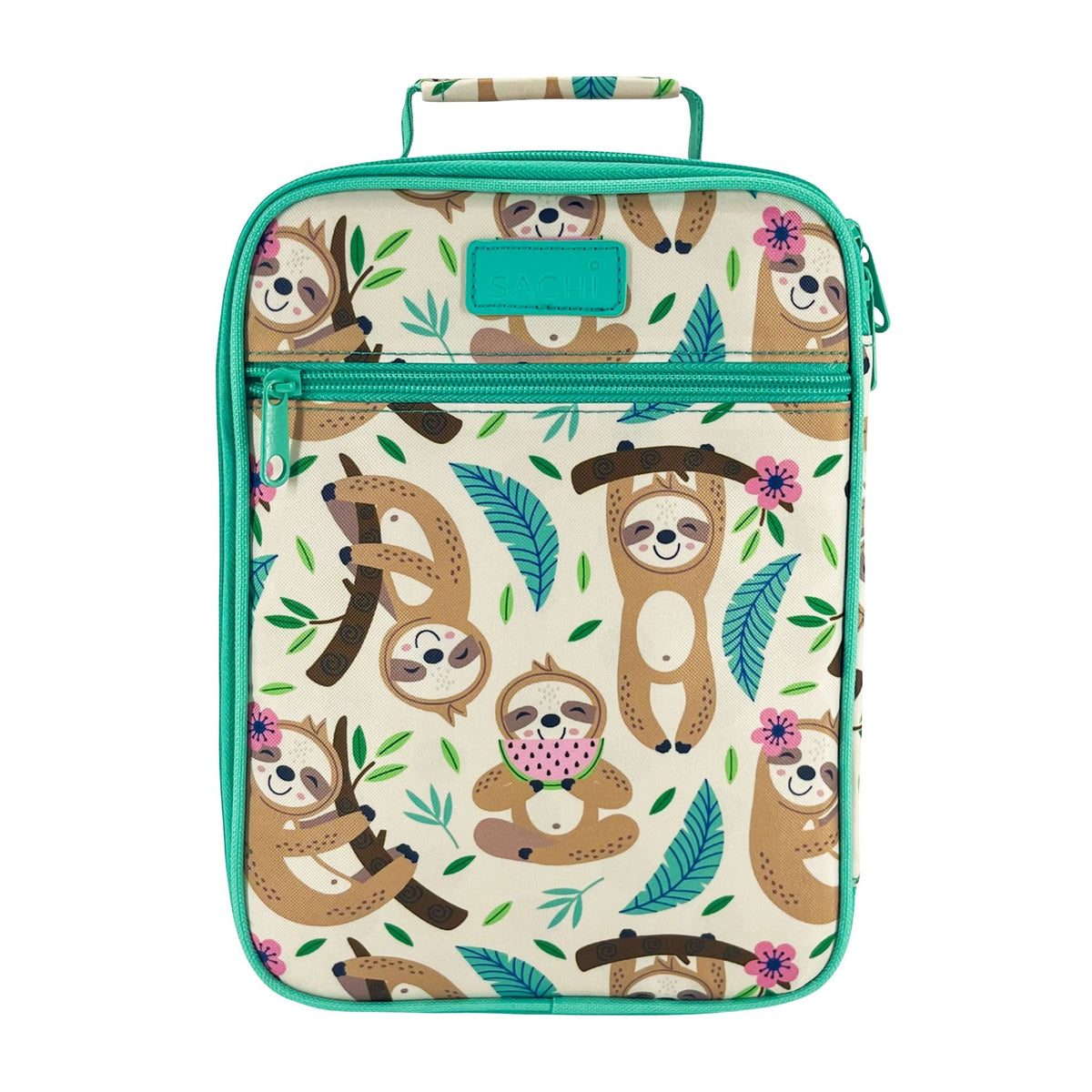 Sachi Insulated Lunch Bag & Bottle Bundle - Sleepy Sloths - BentoBliss