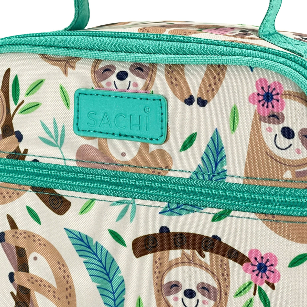 Sachi Insulated Lunch Bag & Bottle Bundle - Sleepy Sloths - BentoBliss