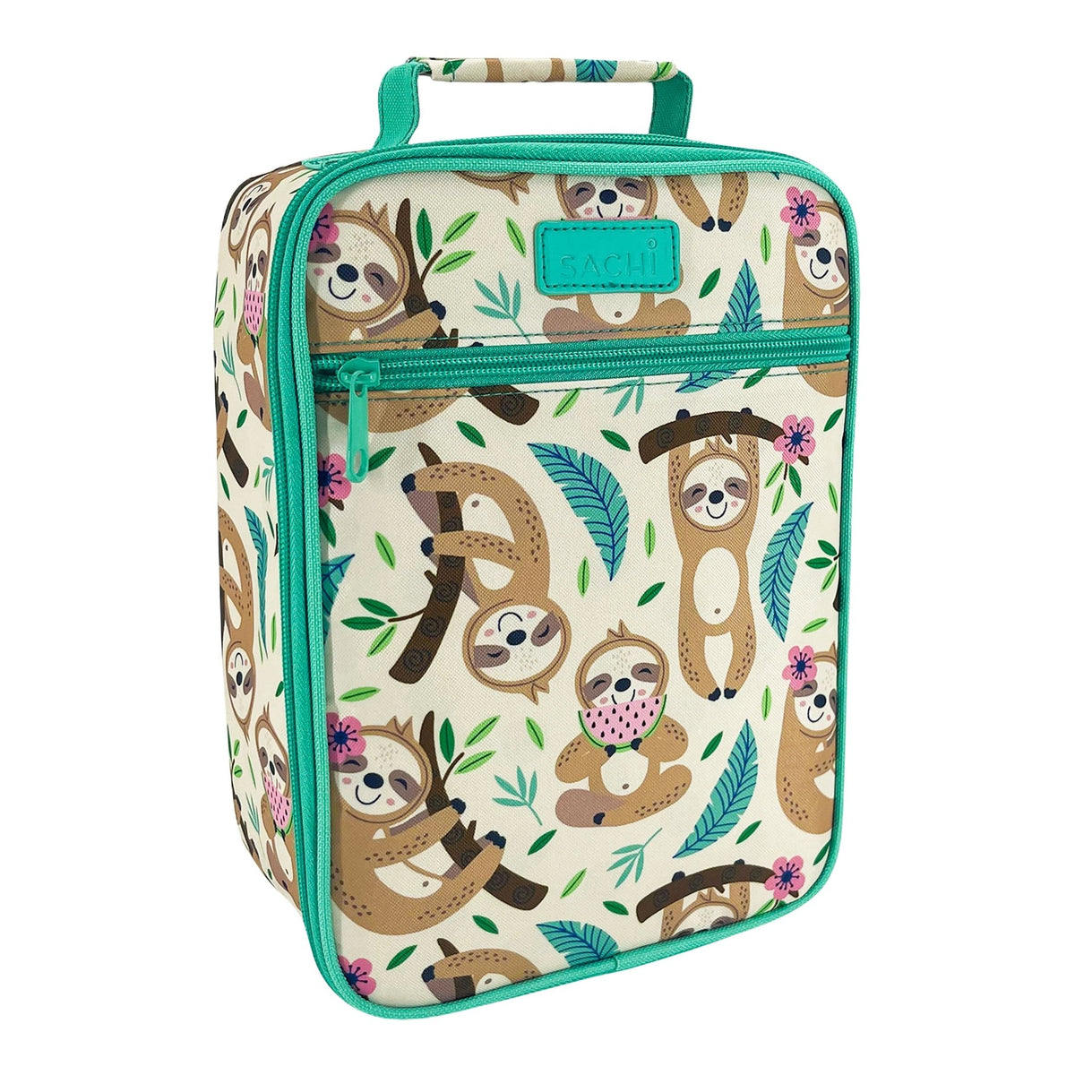 Sachi Insulated Lunch Bag & Bottle Bundle - Sleepy Sloths - BentoBliss