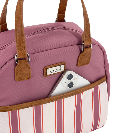 Sachi Insulated Cali Lunch Bag - Blush Stripes
