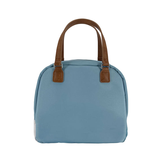 Sachi Insulated Cali Lunch Bag - Hazey Blue Stripes