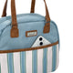 Sachi Insulated Cali Lunch Bag - Hazey Blue Stripes