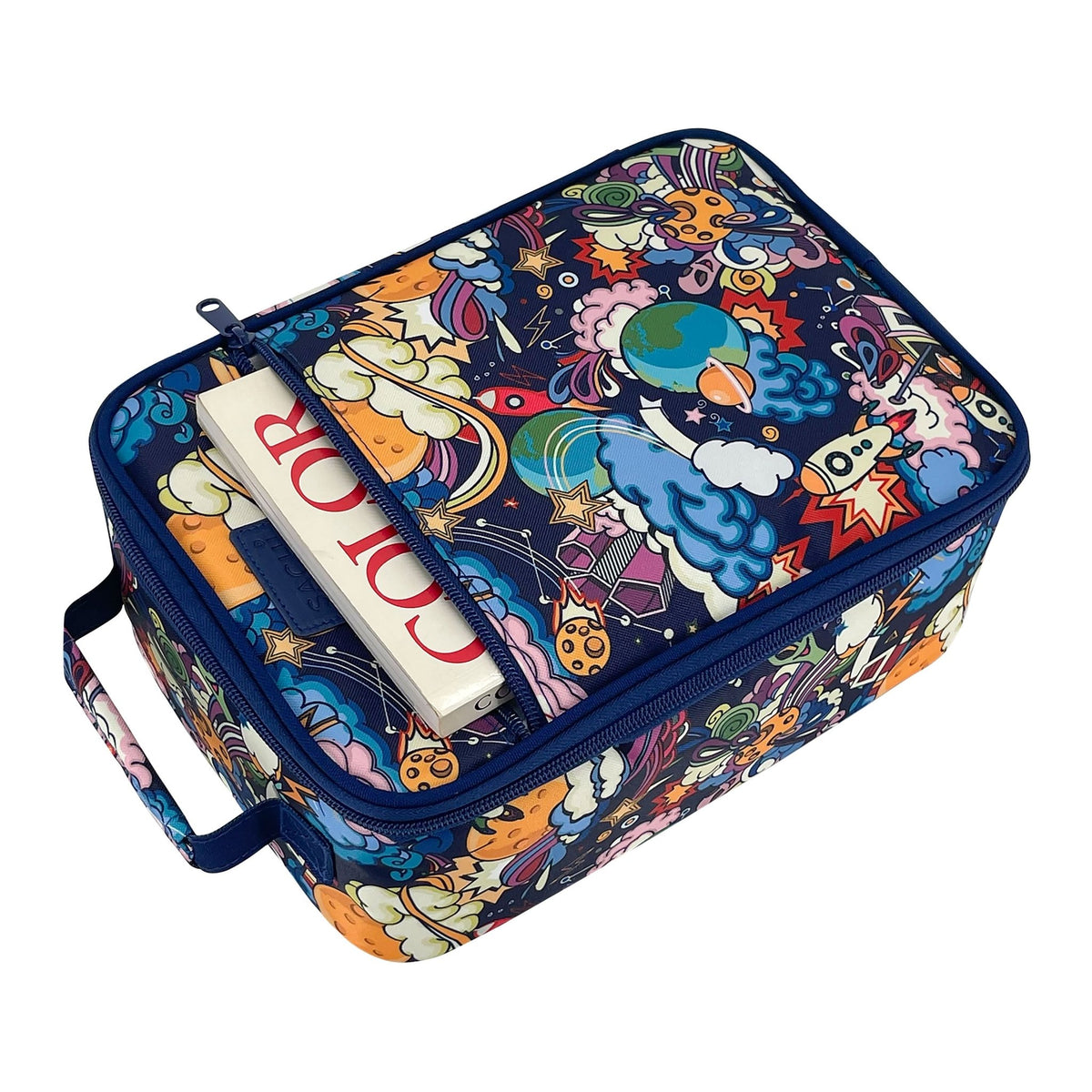 Sachi Insulated Lunch Bag & Bottle Bundle - Alien Adventures - BentoBliss