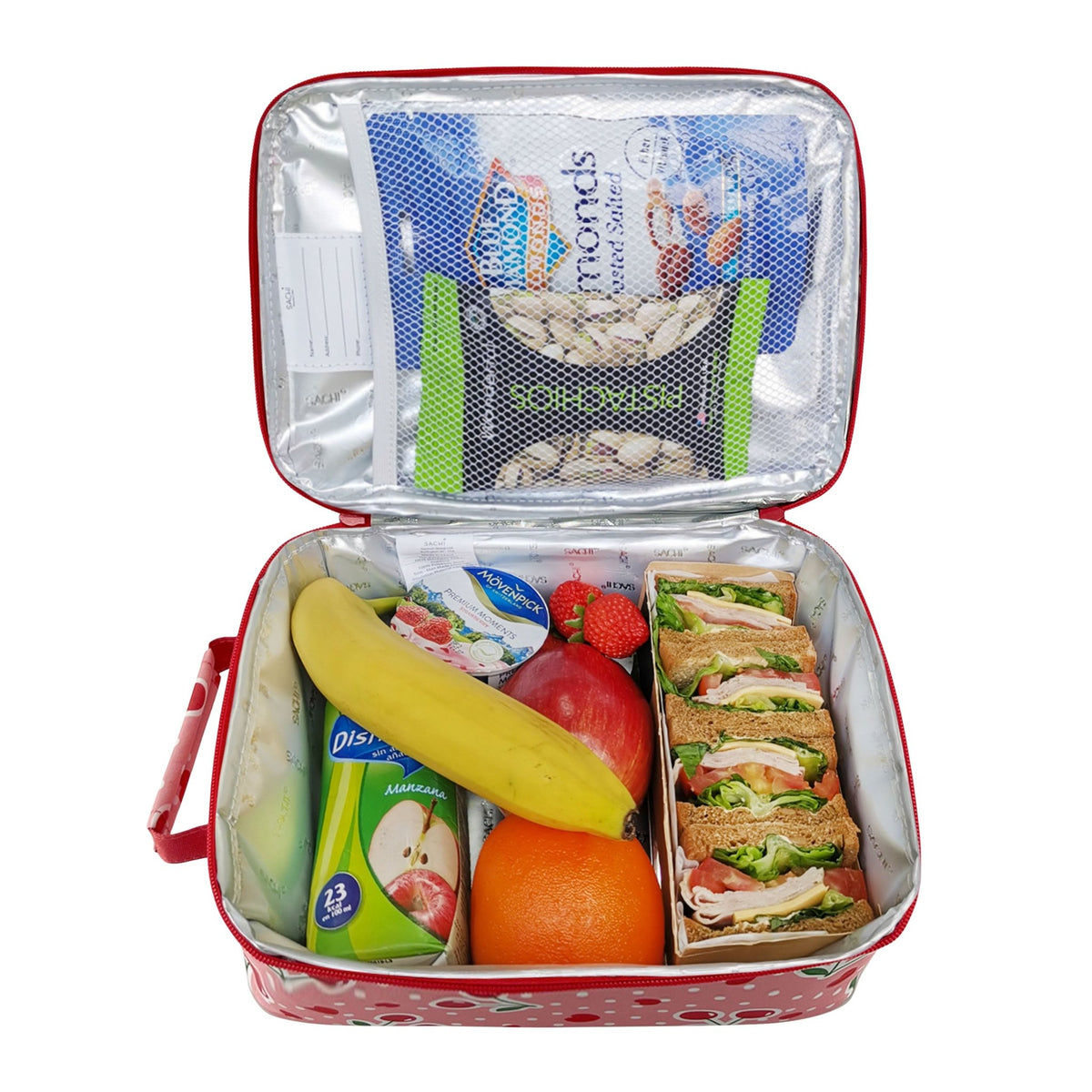 Sachi Insulated Lunch Tote Bag - Cherry Crush - BentoBliss