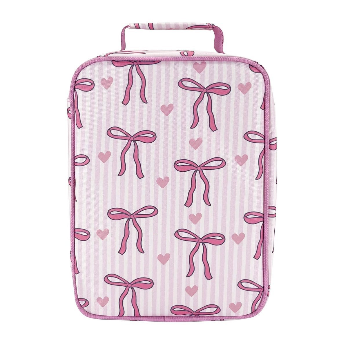Sachi Insulated Lunch Tote Bag - Bows & Hearts - BentoBliss