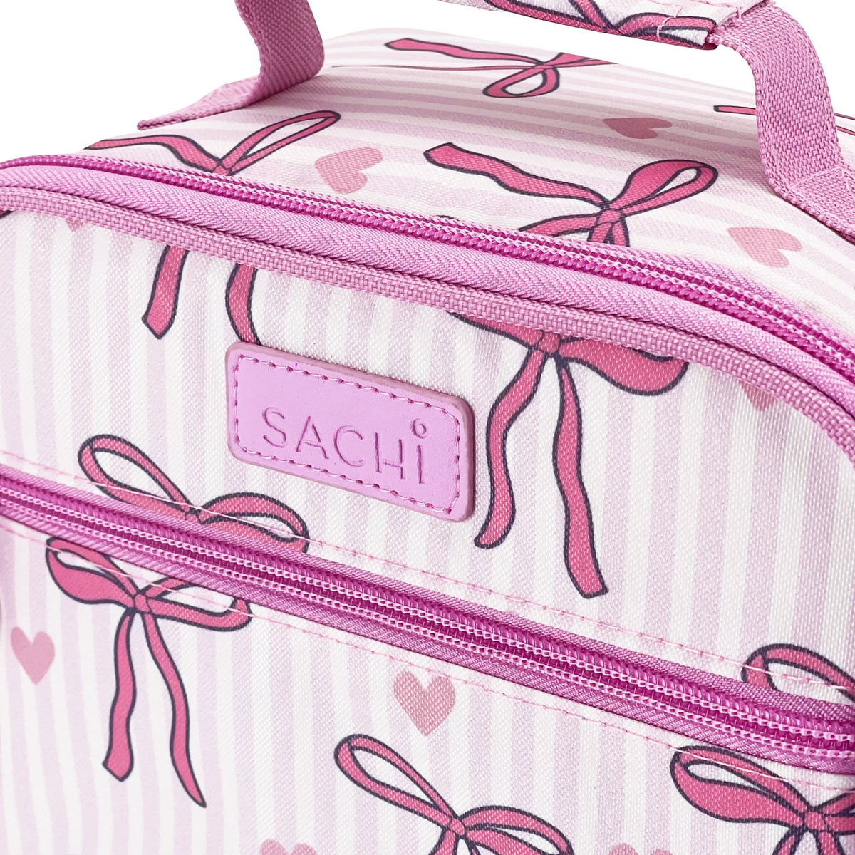 Sachi Insulated Lunch Tote Bag - Bows & Hearts - BentoBliss