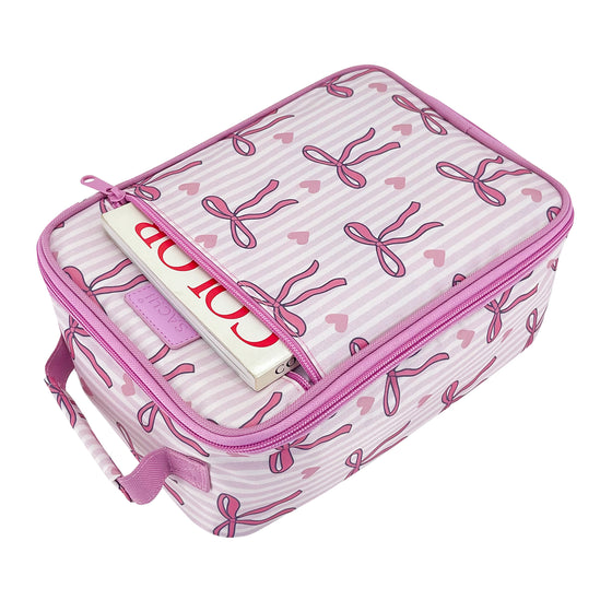 Sachi Insulated Lunch Tote Bag - Bows & Hearts