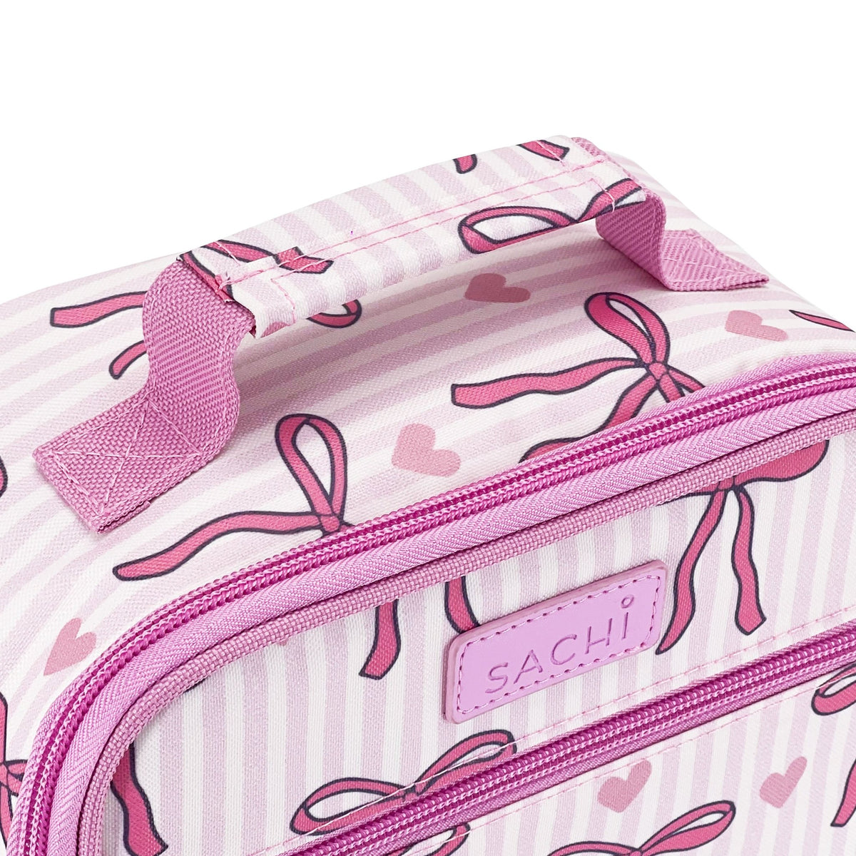 Sachi Insulated Lunch Tote Bag - Bows & Hearts - BentoBliss