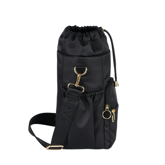 Sachi Crossbody Insulated Bottle Bag - Black