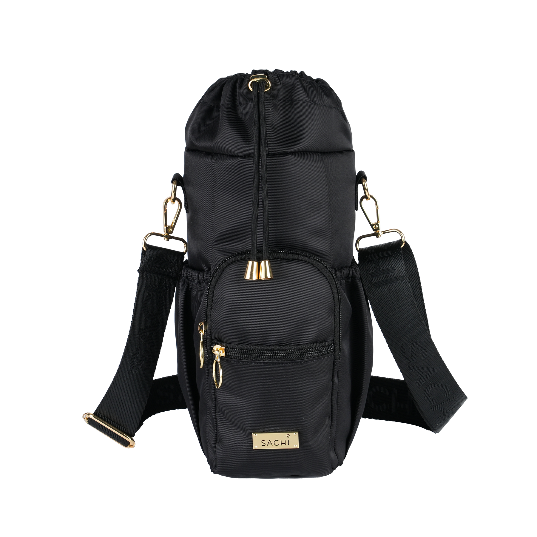 【SOUI.HATCHINGROOM】Bottle Bag クロスバック Sachi Crossbody Insulated Bottle Bag - Black