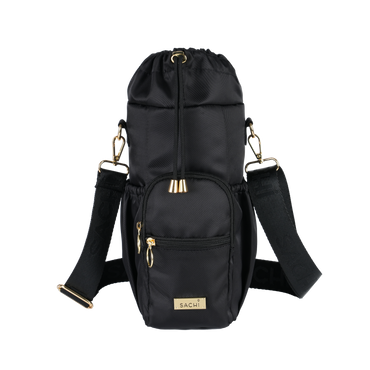 Sachi Crossbody Insulated Bottle Bag - Black