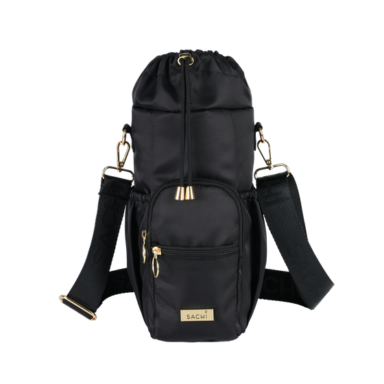 Sachi Crossbody Insulated Bottle Bag - Black