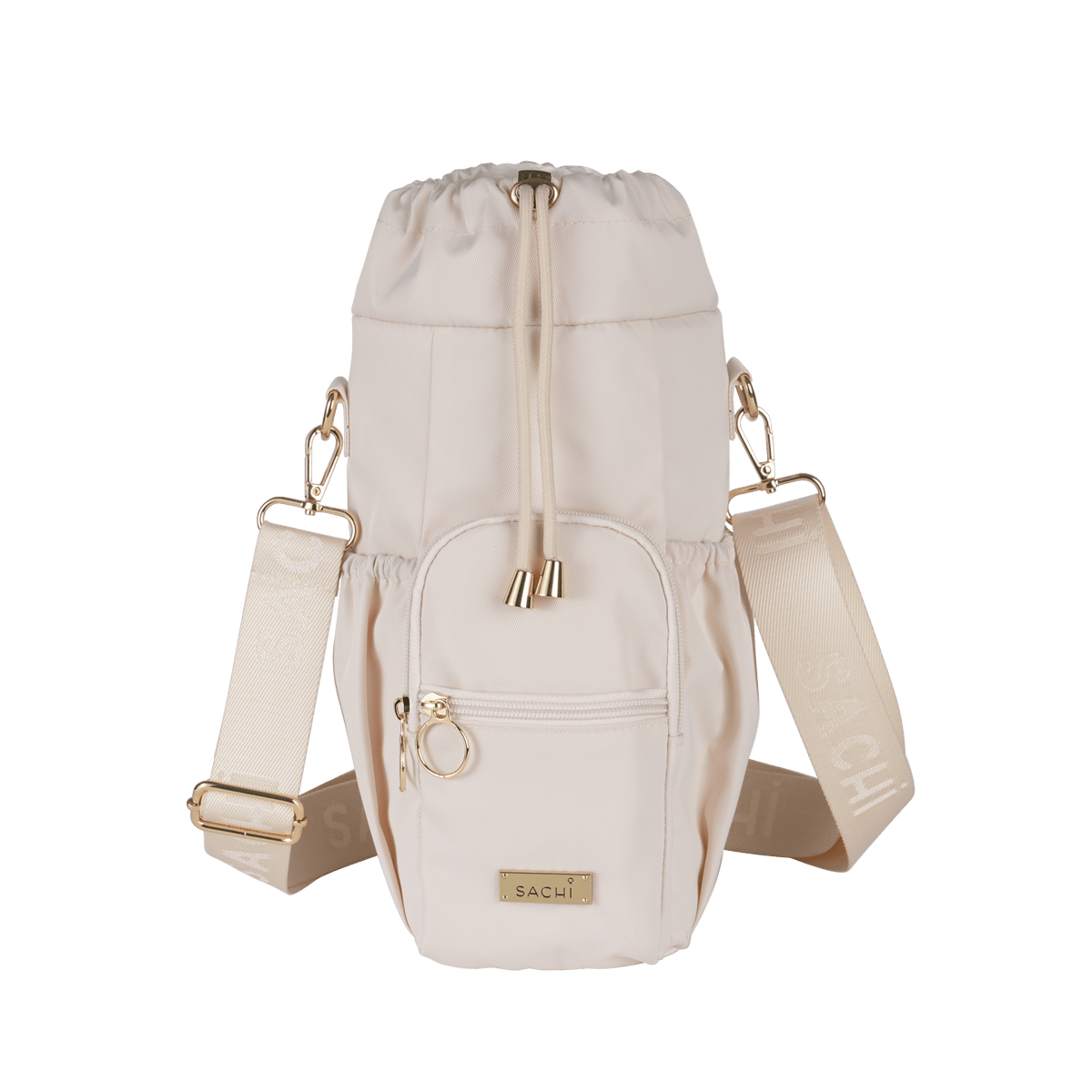 Sachi Crossbody Insulated Bottle Bag - Alabaster - BentoBliss