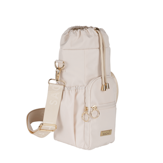 Sachi Crossbody Insulated Bottle Bag - Alabaster - BentoBliss 