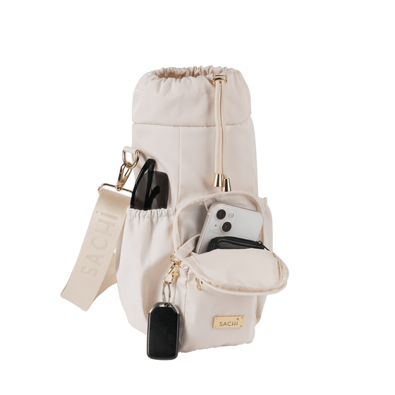 Sachi Crossbody Insulated Bottle Bag - Alabaster - Mobile