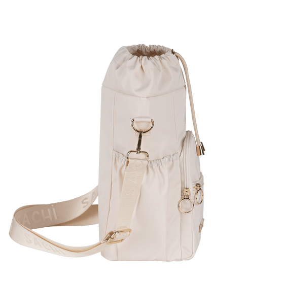 Sachi Crossbody Insulated Bottle Bag - Alabaster - Side