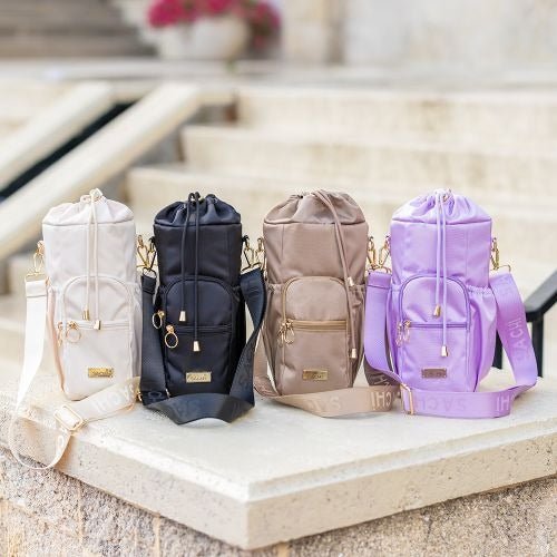 Sachi Crossbody Insulated Bottle Bag - Blush - BentoBliss
