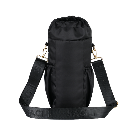 Sachi Crossbody Insulated Bottle Bag - Black - Back