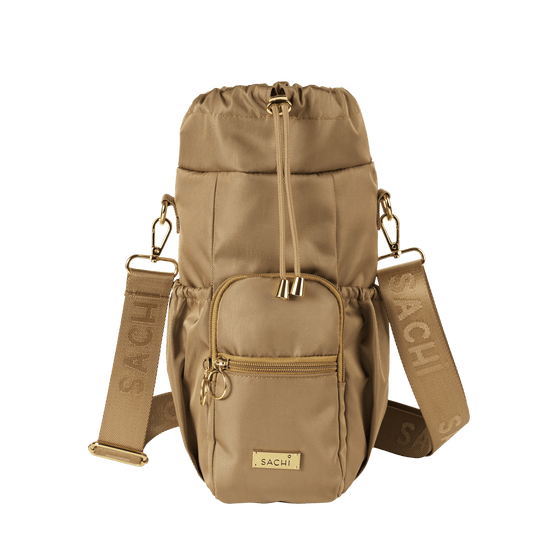 Sachi Crossbody Insulated Bottle Bag - Latte - BentoBliss 