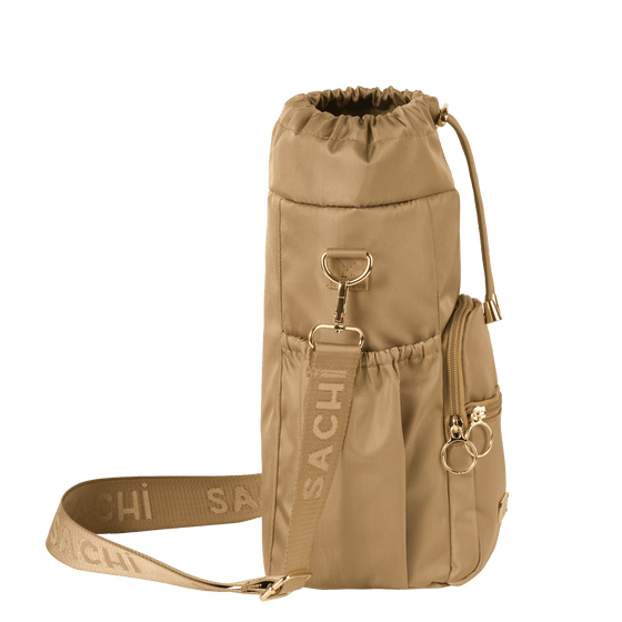 Sachi Crossbody Insulated Bottle Bag - Latte - BentoBliss 