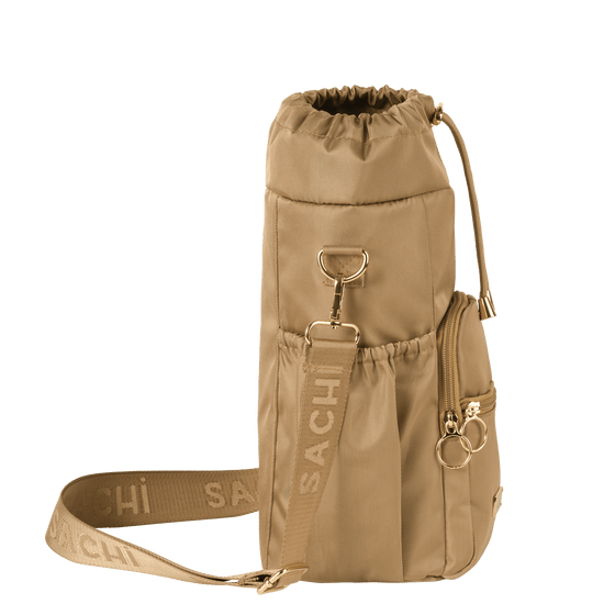 Sachi Crossbody Insulated Bottle Bag - Latte - Side