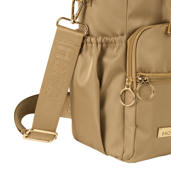 Sachi Crossbody Insulated Bottle Bag - Latte - BentoBliss 