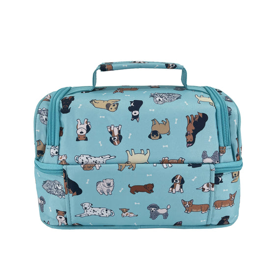 Sachi Insulated Double Decker Lunch Bag - Puppy Dogs