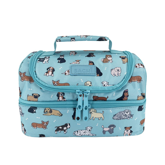 Sachi Insulated Double Decker Lunch Bag - Puppy Dogs