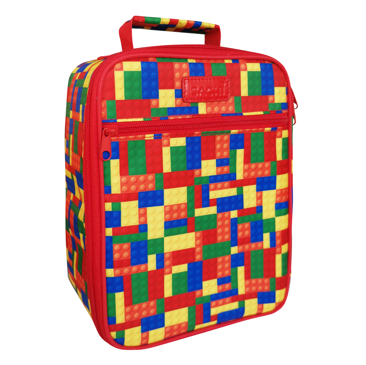 Sachi Insulated Lunch Bag, Food Jar & Bottle Bundle - Bricks - BentoBliss
