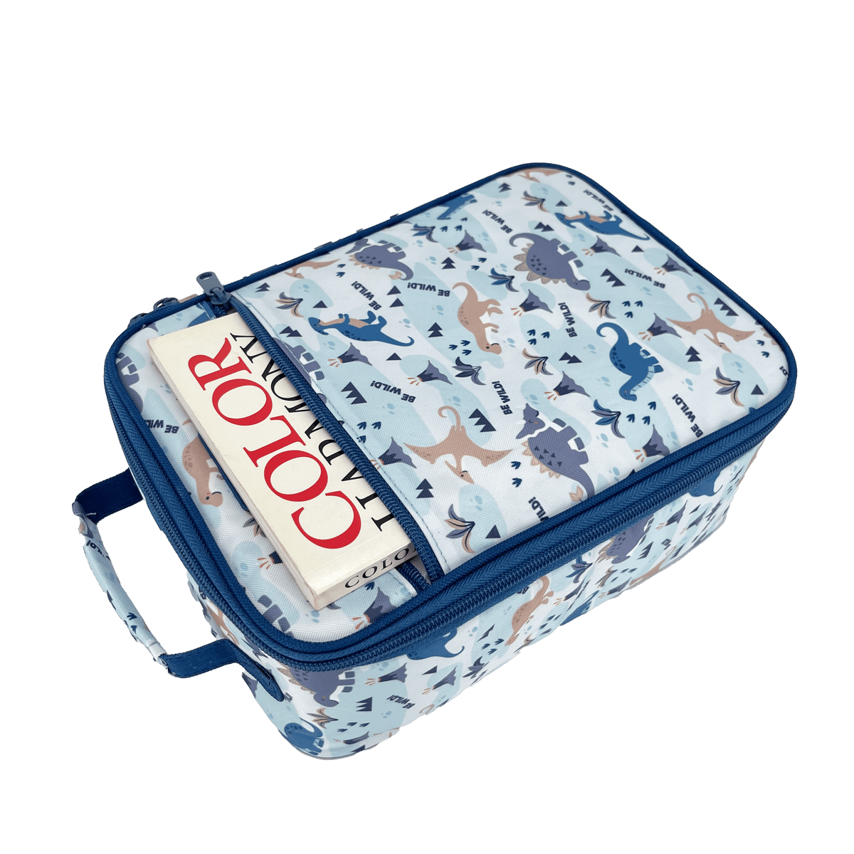 Sachi Insulated Lunch Bag, Food Jar & Bottle Bundle - Dinosaur Land - BentoBliss