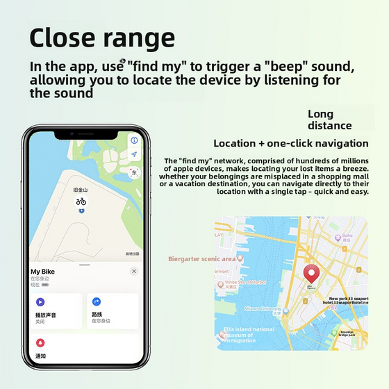 Smart Kids Safety Tracker Specifications – Compatible with Apple Find My App on iOS Devices