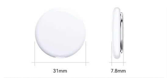 Smart Kids Safety Tracker White – Back View with Keyring Loop for Kids School Safety