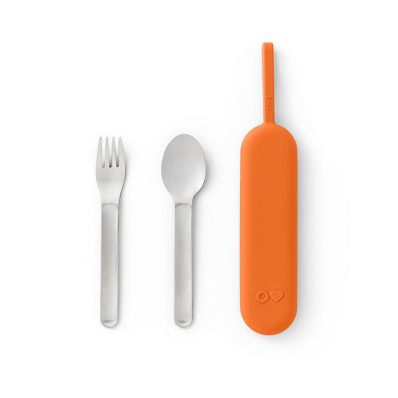 OmieBox UP reusable utensil set with stainless steel fork