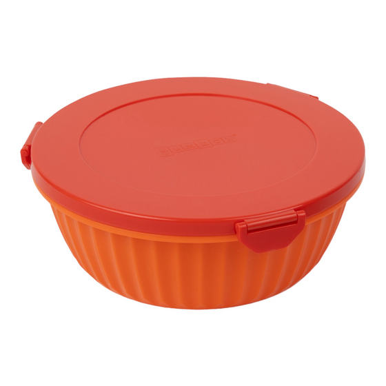 Yumbox Leakproof Poke Salad Bowl - Tangerine - BentoBliss 