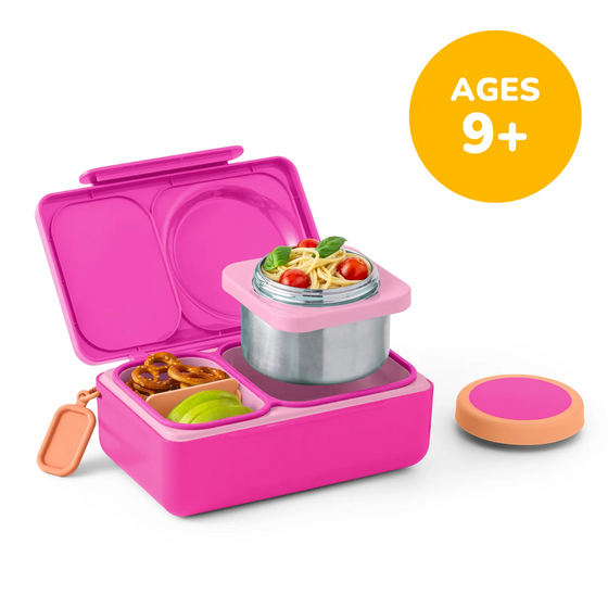 Omiebox Up Hot & Cold Kids Lunch Box - Pop Pink