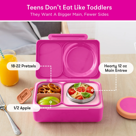 Omiebox Up Hot & Cold Kids Lunch Box - Pop Pink
