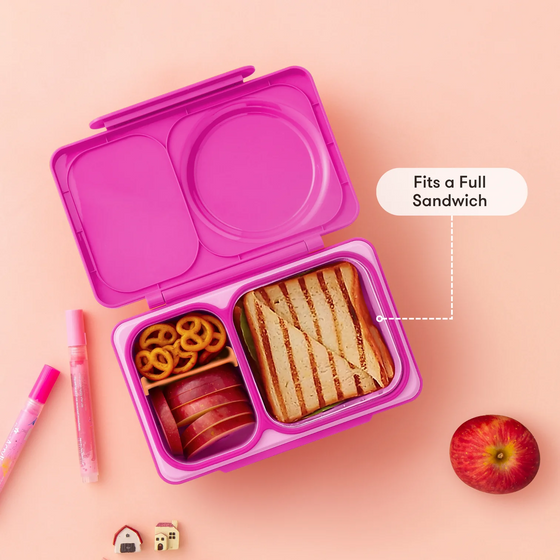 Omiebox Up Hot & Cold Kids Lunch Box - Pop Pink