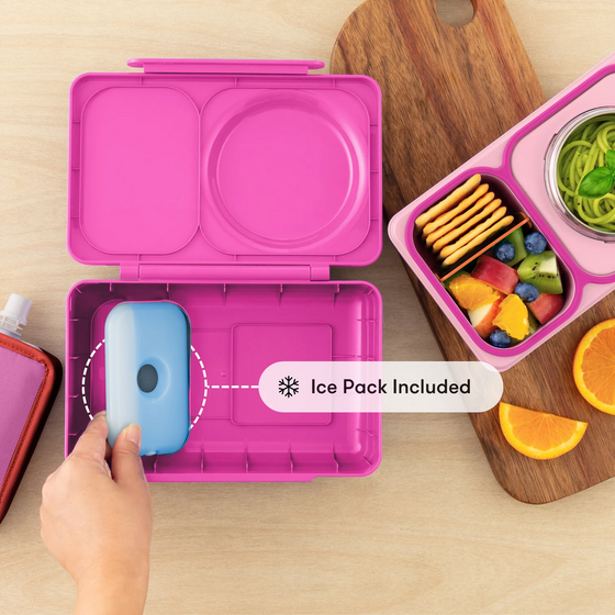 Omiebox Up Hot & Cold Kids Lunch Box - Pop Pink