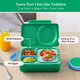 Omiebox Up Hot & Cold Kids Lunch Box - Jade Green