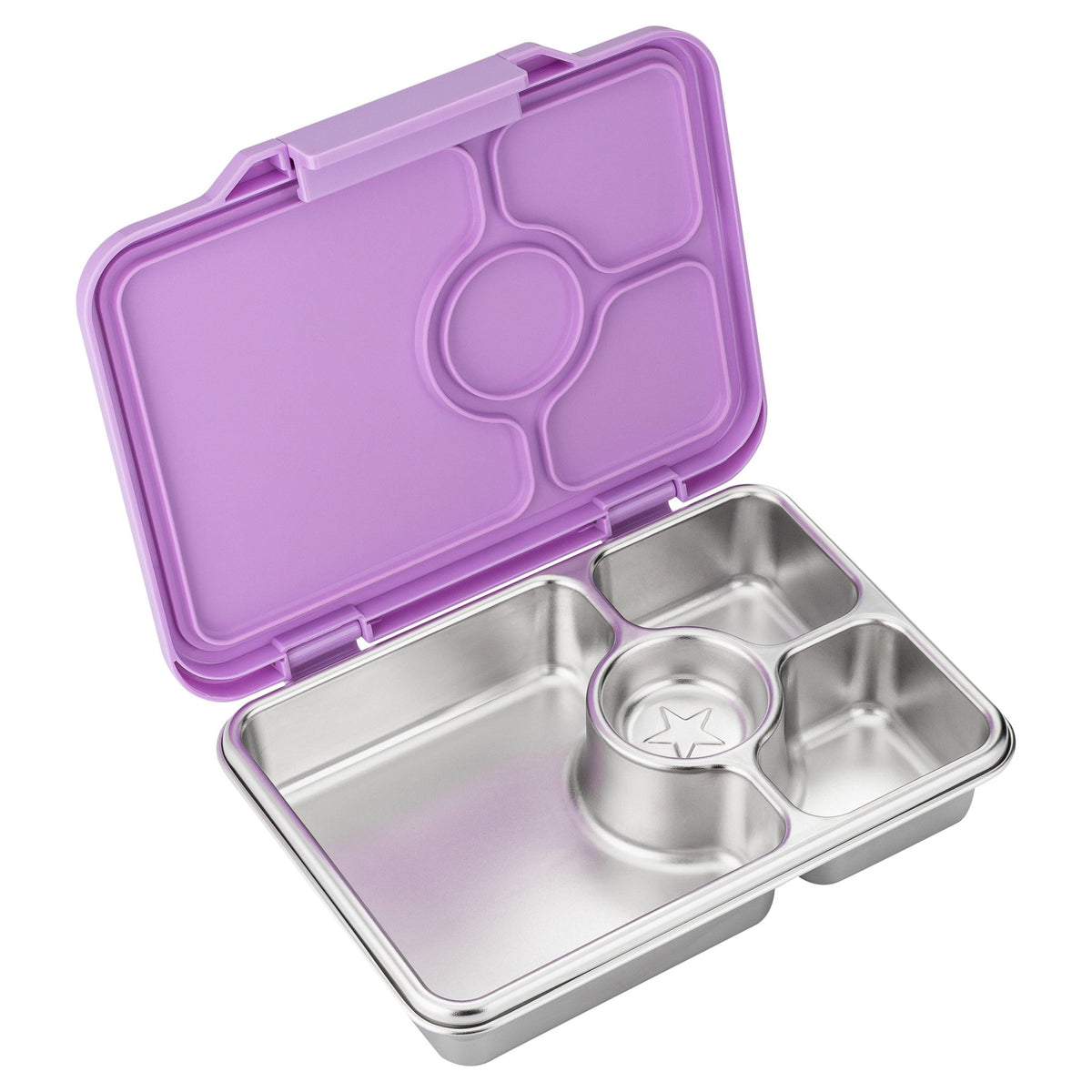 Yumbox Pret Stainless Steel Bento Box 4 Compartment - Lavande Purple - BentoBliss
