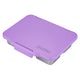 Purple stainless steel bento box with leakproof compartments