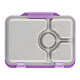 Purple stainless steel bento box with leakproof compartments