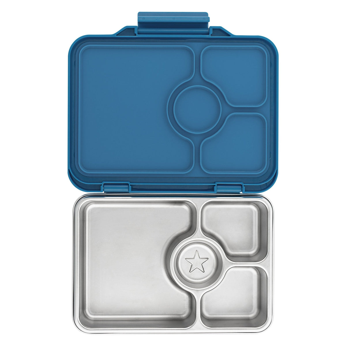 Yumbox Pret Stainless Steel Bento Box 4 Compartment - Normandy Blue - BentoBliss