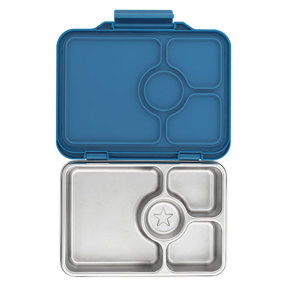 Yumbox Pret Stainless Steel Bento Box 4 Compartment - Normandy Blue