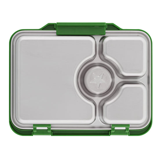 Stainless steel lunch box with leakproof compartments