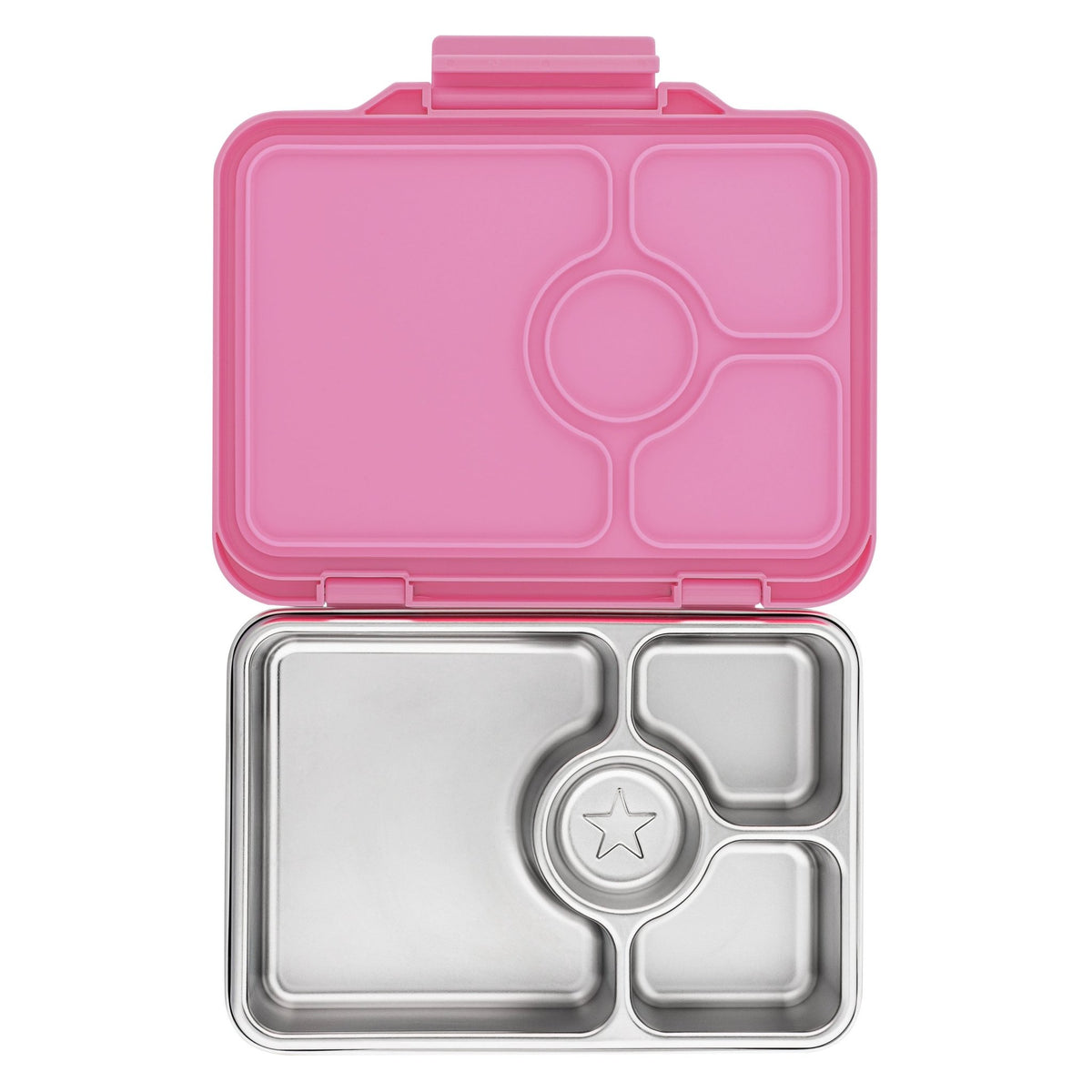 Yumbox Pret Stainless Steel Bento Box 4 Compartment - Versailles Pink - BentoBliss