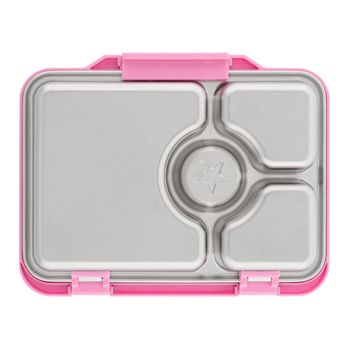 Yumbox Pret Stainless Steel Bento Box 4 Compartment - Versailles Pink - BentoBliss