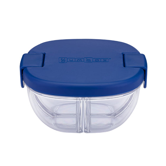 Yumbox 3 Compartment Snack Bowl - Navy Blue