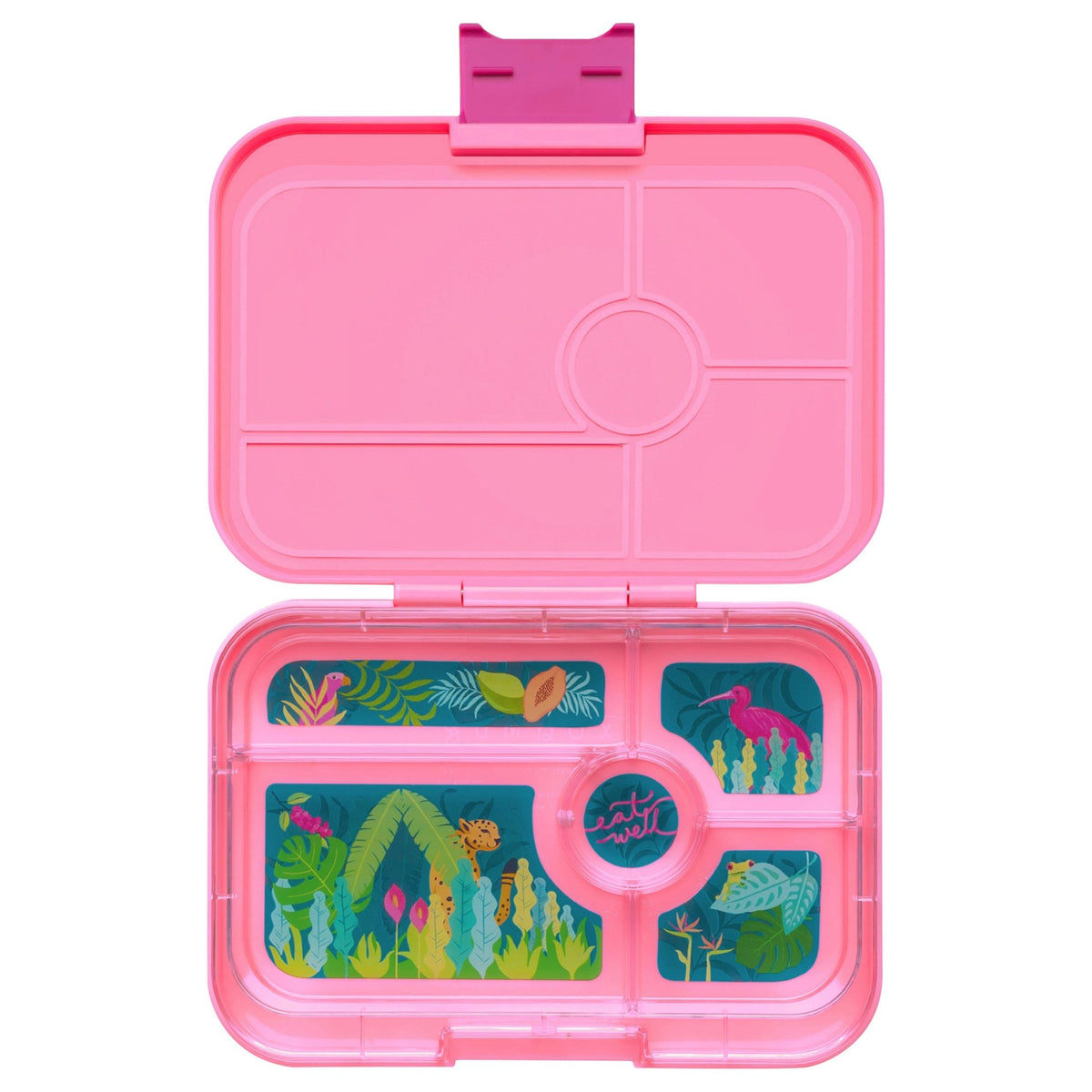 Yumbox Tapas Lunch Box 5 Compartment - Capri Pink (Jungle) - BentoBliss